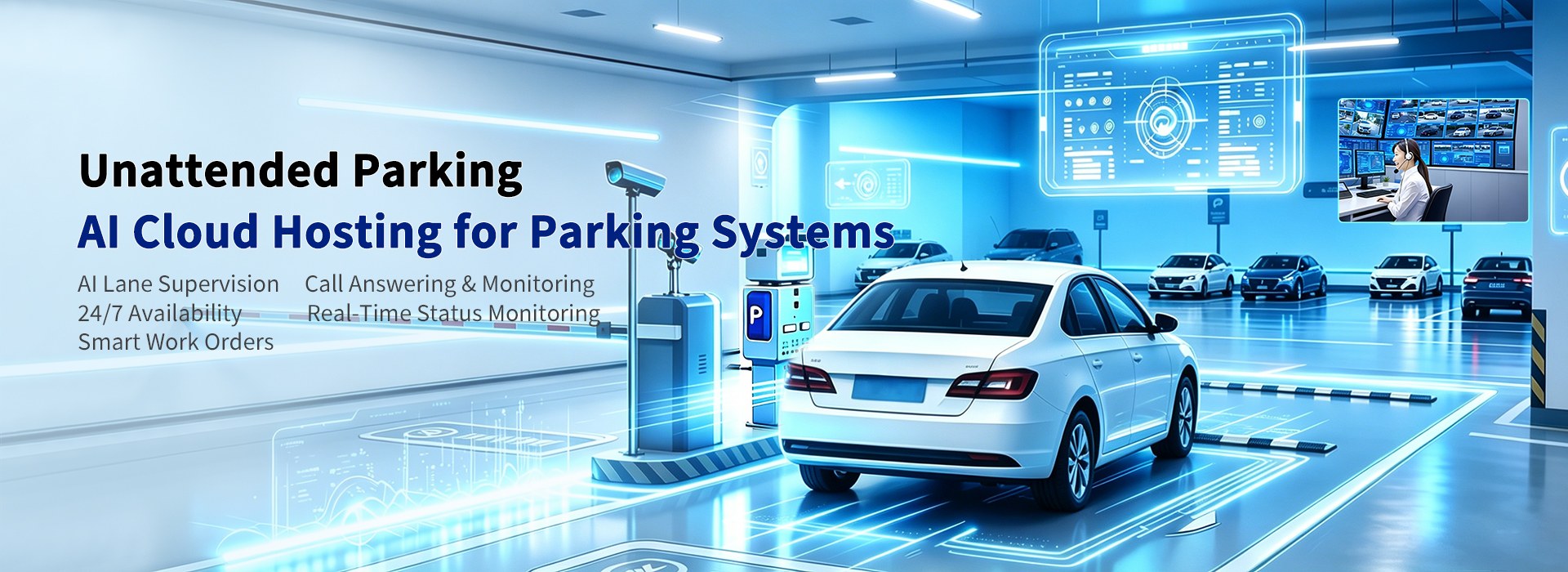 Unattended Parking Al cloud Hosting for Parking Systems